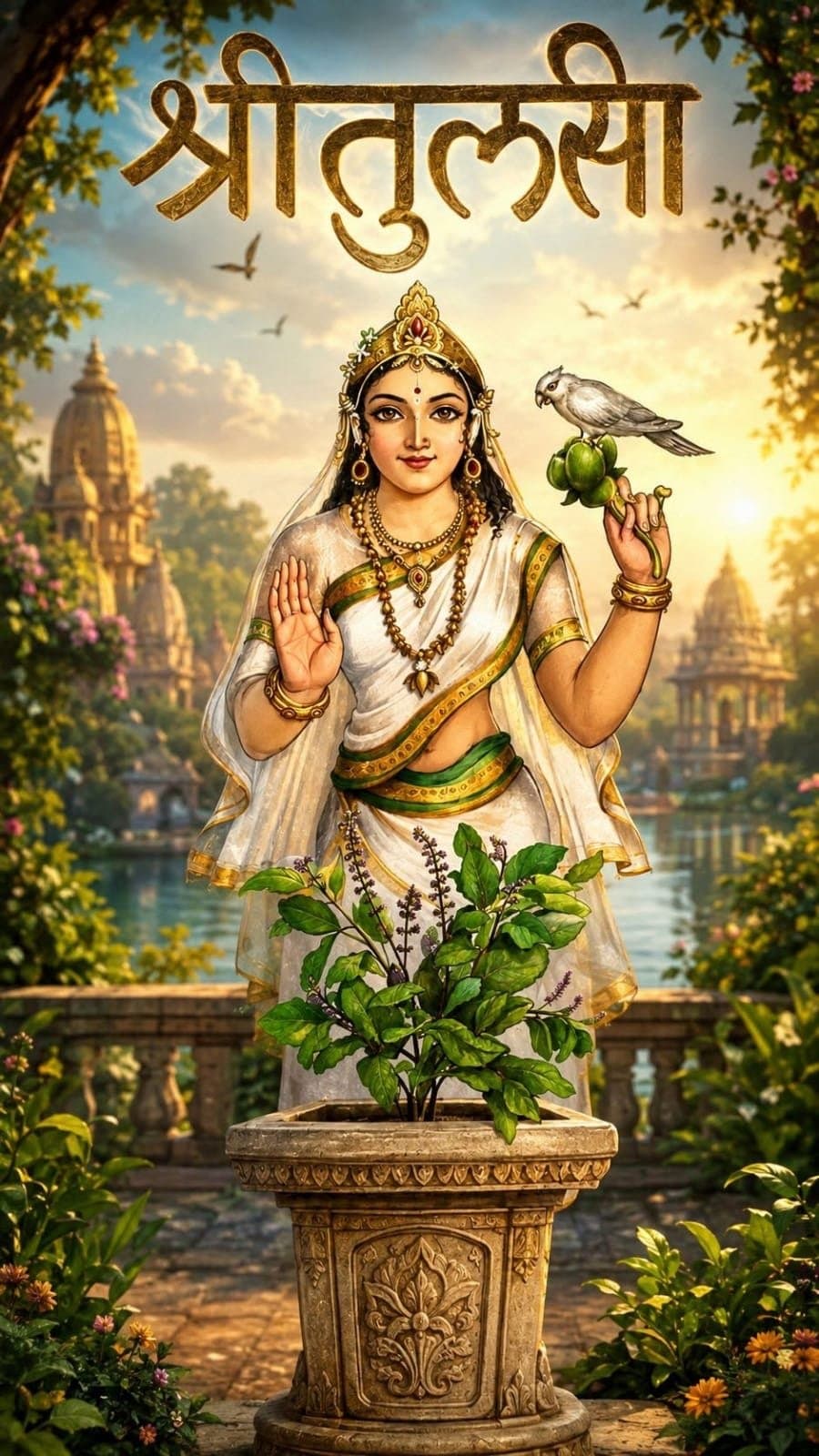 माता तुलसी का धरा पर आगमन: जानिए वृंदा के पातिव्रत, जलंधर के वध और शालिग्राम बनने की अमर पौराणिक कथा