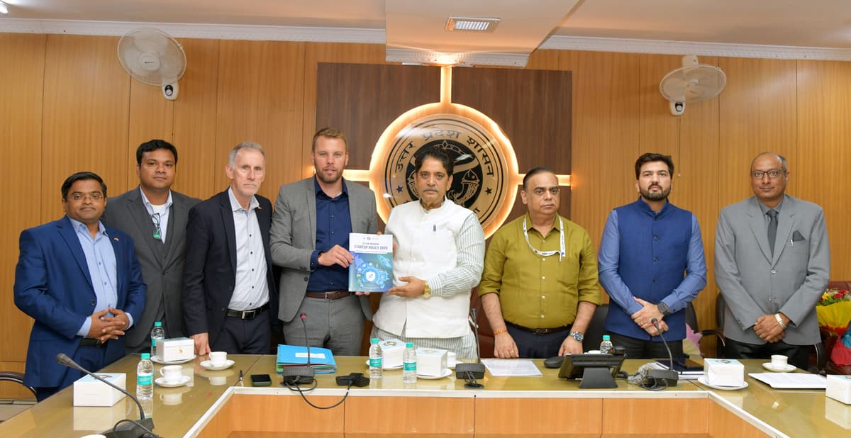 यूपी के स्टार्टअप्स को जर्मनी से मिलेगा ग्लोबल मार्केट का रास्ता, मंत्री सुनील शर्मा ने की अहम बैठक