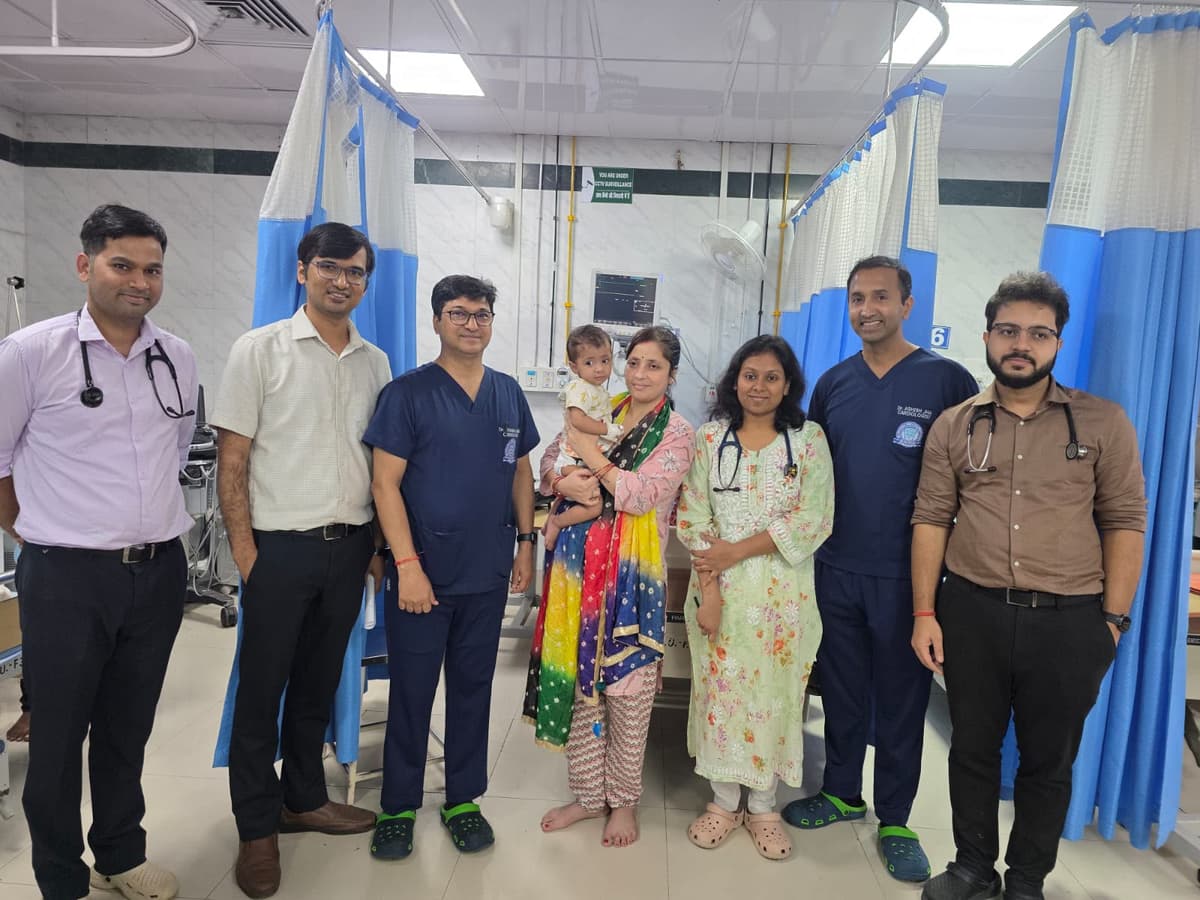 RMLIMS में पहली बार 11 माह की बच्ची का PDA डिवाइस क्लोजर सफल, बिना ओपन हार्ट सर्जरी हुआ इलाज