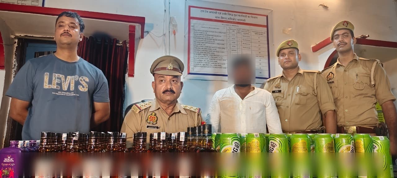 सिगरा पुलिस ने 55 बोतल शराब और 29 केन बीयर के साथ युवक को पकड़ा