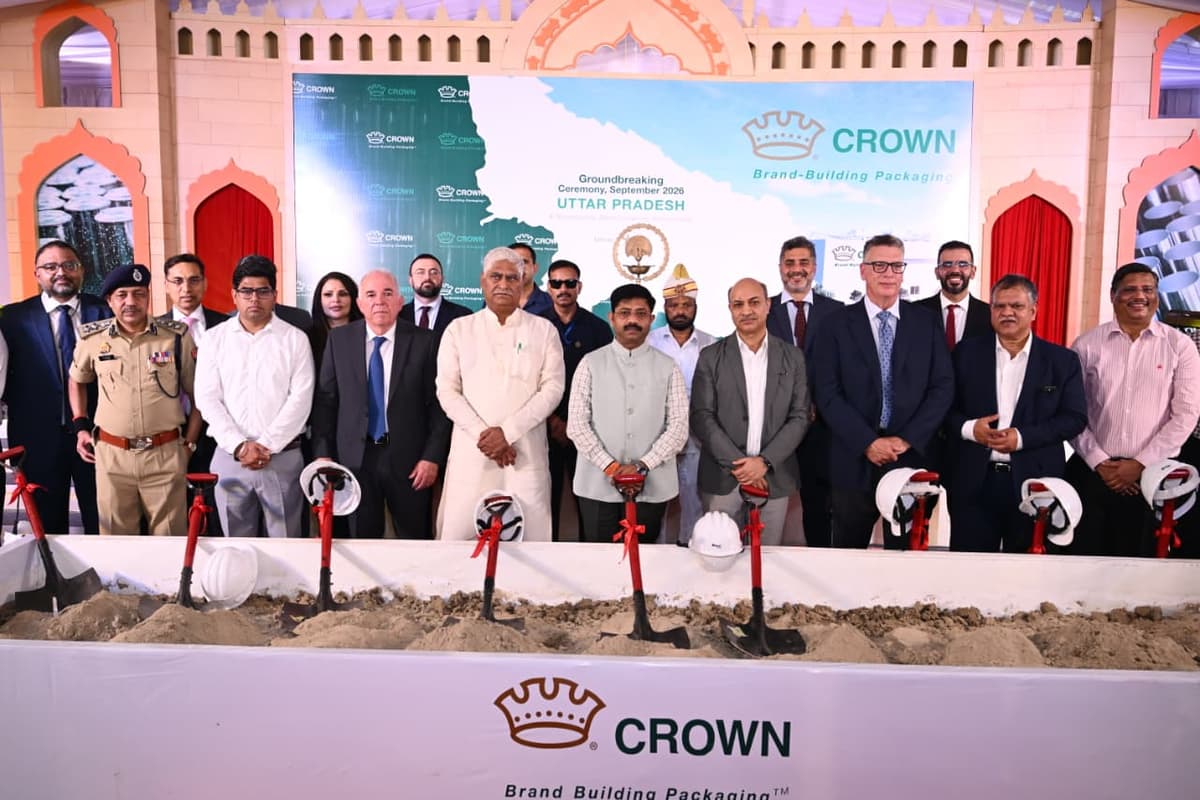 उन्नाव में ₹2,078 करोड़ का मेगा निवेश, क्राउन पैकेजिंग ने रखी भारत के पहले प्लांट की नींव
