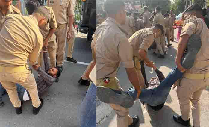 68500 शिक्षक भर्ती के अभ्यर्थियों ने घेरा उपमुख्यमंत्री केशव प्रसाद मौर्य का आवास