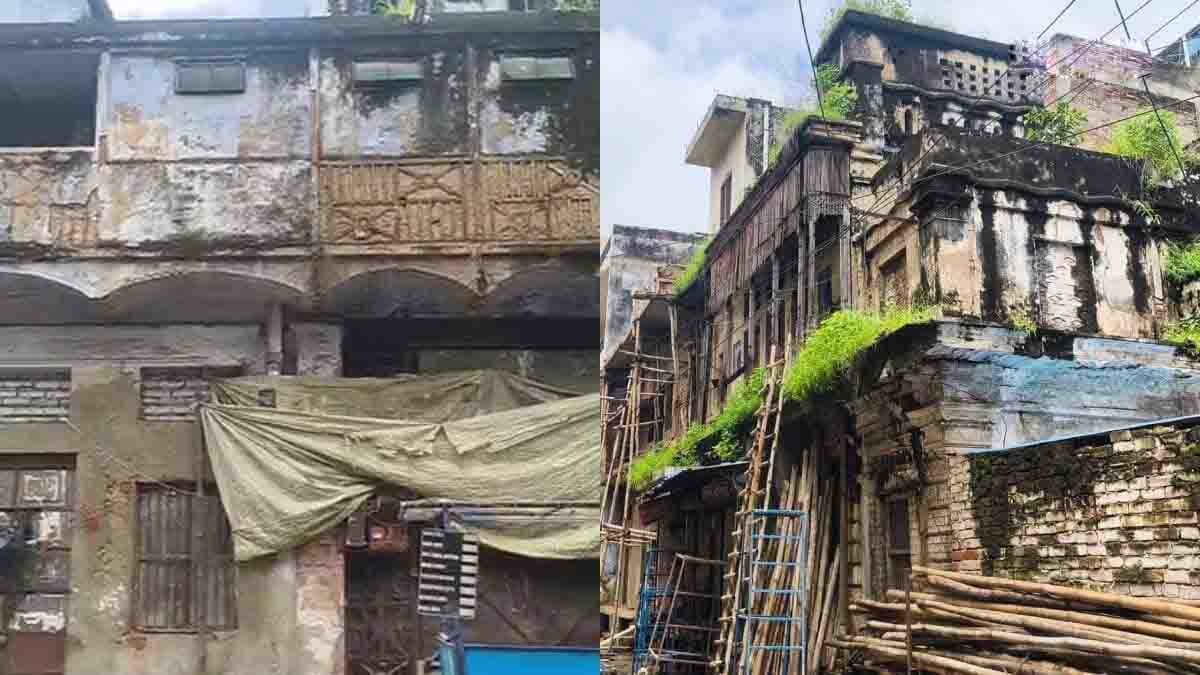 नरही में जर्जर भवनों से हादसे का खतरा, शिकायत के बाद भी कार्रवाई नहीं