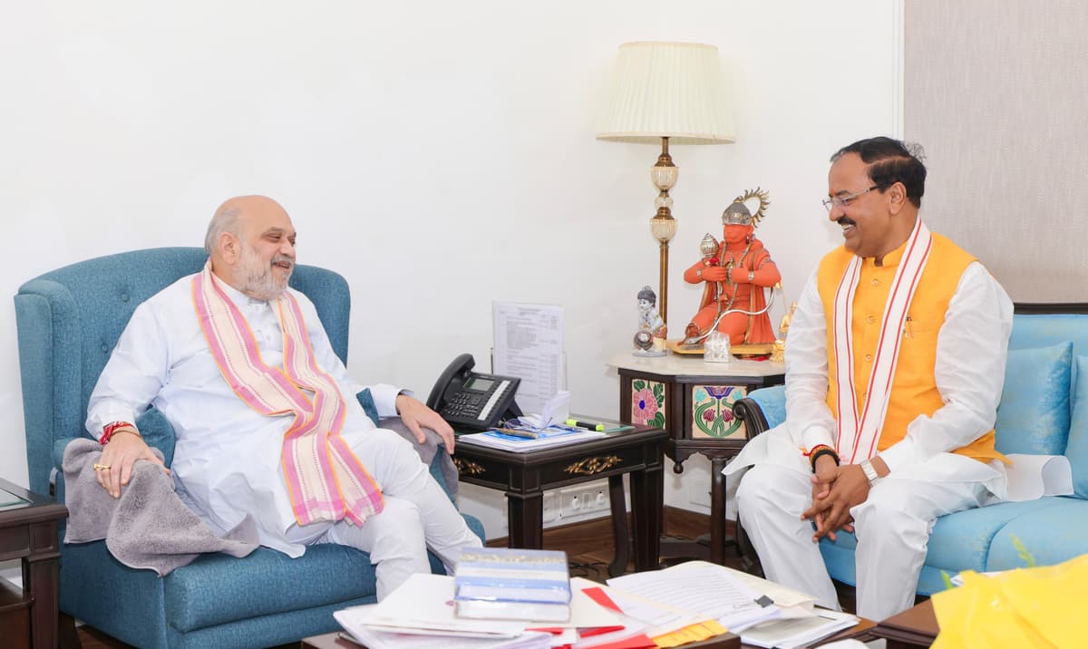केशव प्रसाद मौर्य ने अमित शाह से की भेंट, मिशन यूपी और संगठन पर चर्चा