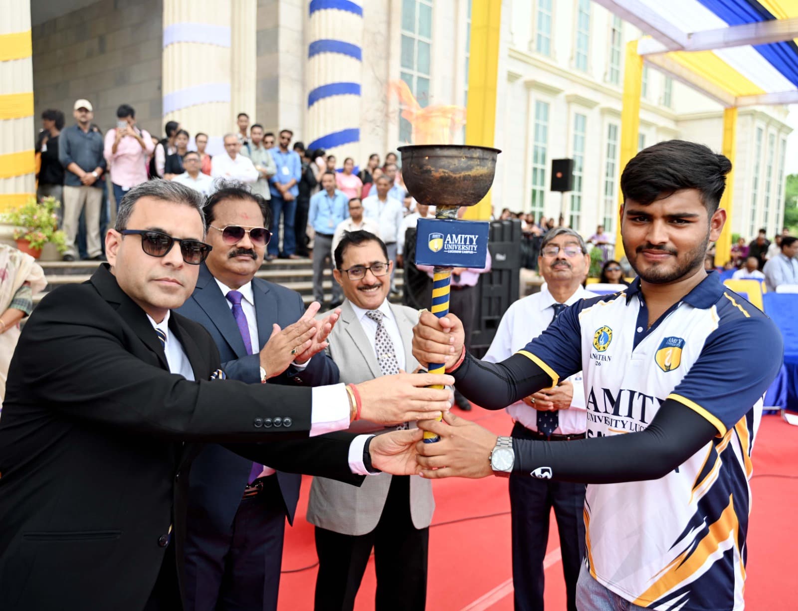 Amity University Annual Sports Fest ‘Sangathan-2026’ Begins with Sports Torch Ceremony