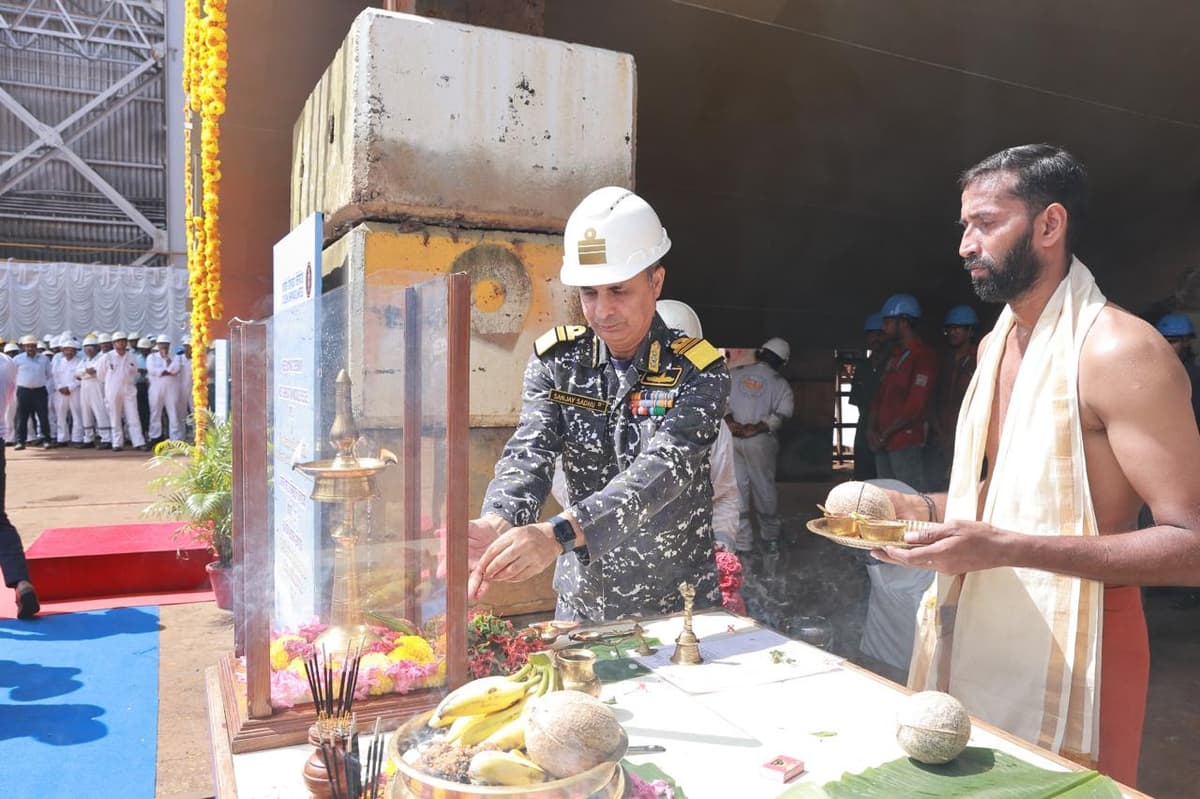 भारतीय नौसेना की ताकत में इजाफा, पहली अगली पीढ़ी की मिसाइल पोत का निर्माण शुरू