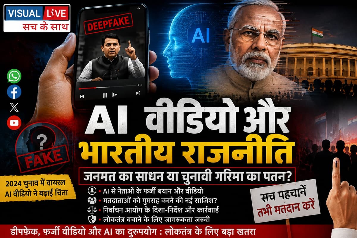 AI वीडियो की सियासत : जनमत का नया हथियार या चुनावी मर्यादा का पतन?