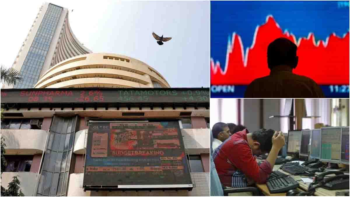 शेयर बाजार में बड़ी गिरावट, निवेशकों के करोड़ों रुपये स्वाहा